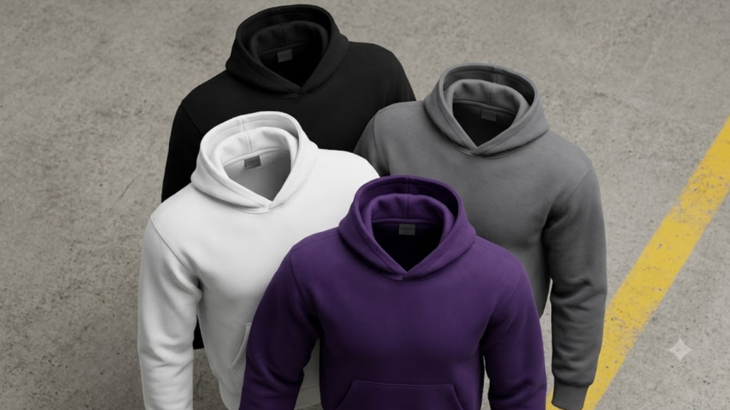 Streetwear hoodies in oversized fit, heavyweight fleece, from Loopback Apparel