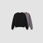 sweatshirts black, ready for private label from Loopback Apparel
