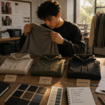 Blank hoodies supplier manufacturing premium heavyweight hoodies for clothing brands at Loopback Apparel.