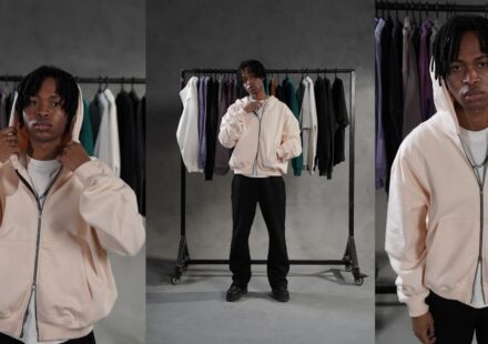 Mens clothing essentials, oversized hoodie and sweatpants from Loopback Apparel