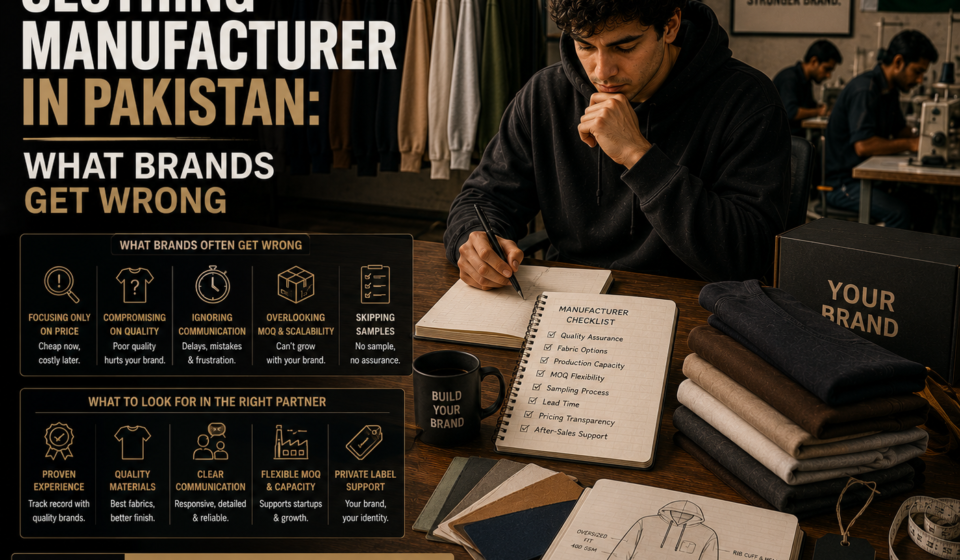 Choosing Clothing Manufacturer in Pakistan: 9 Costly Mistakes