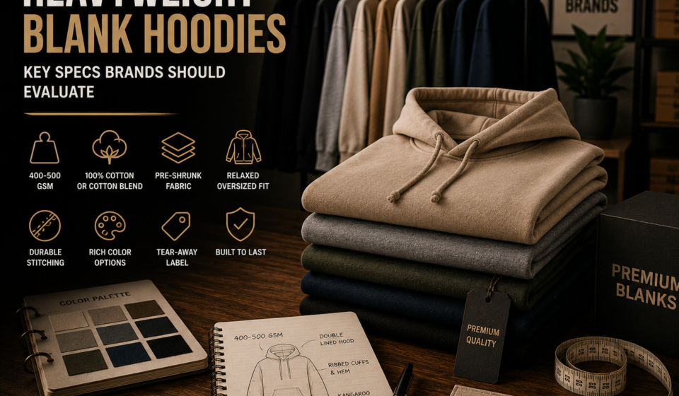 Heavyweight best blank hoodies for clothing brands